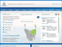 Tablet Screenshot of dhhs.clients.squiz.net